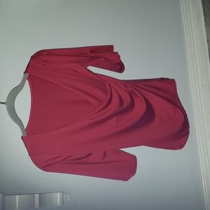 nwot large red blouse